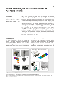 Material Processing and Simulation Techniques for Automotive