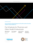 Fee Schedules for Physicians and Other Health