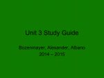 Unit 2 Study Guide - Alexander`s 8th Grade Physical Science