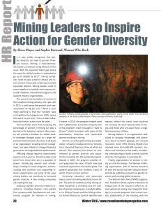 Mining Leaders to Inspire Action for Gender Diversity