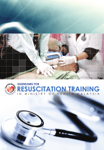 guidelines for resuscitation training for ministry of health