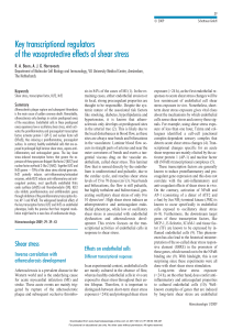Key transcriptional regulators of the vasoprotective effects of shear