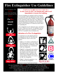 Fire Extinguisher Use Guidelines - Rutgers Environmental Health