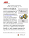 Rare Earth Materials: Insights and Concerns