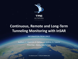 Monitoring ground displacement with satellite radar systems