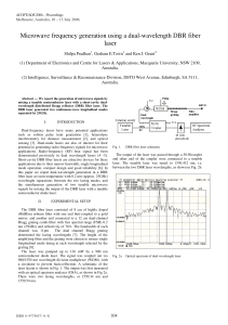 Microwave frequency generation using a dual