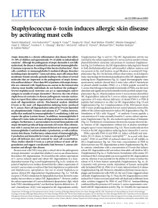 Staphylococcus δ-toxin induces allergic skin disease by