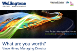 Vince`s presentation - Wellingtone Project Management