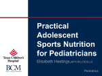 Practical Adolescent Sports Nutrition for