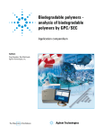 Biodegradable polymers - analysis of biodegradable polymers by
