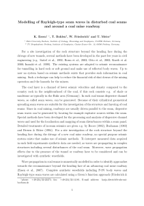 Modelling of Rayleigh-type seam waves in disturbed coal seams