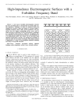 High-impedance electromagnetic surfaces with a