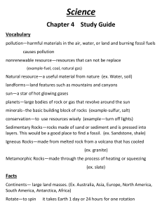 Science Chapter 4 Study Guide Vocabulary