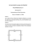 Universidad Europea de Madrid Fluid Mechanics II Homework 3
