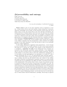 (Ir)reversibility and entropy
