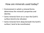 Minerals 1-3