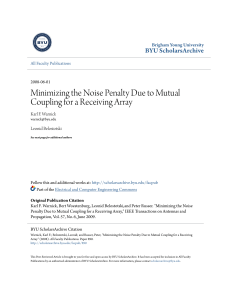 Minimizing the Noise Penalty Due to Mutual Coupling for a