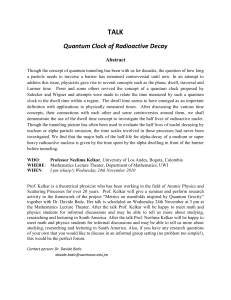 Quantum Clock of Radioactive Decay