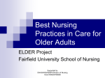 Best Nursing Practices in Care for Older Adults