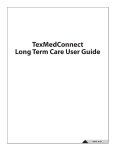 TexMedConnect Long Term Care User Guide