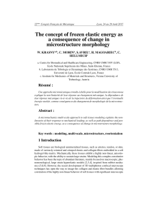 The concept of frozen elastic energy as a consequence of - I