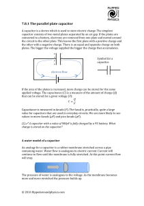 7.8.1 The parallel plate capacitor