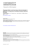 University of Birmingham Hypogonadism and low bone mineral