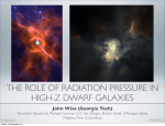 the role of radiation pressure in high