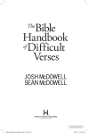 Bible Handbook of Difficult Verses, The