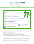 ScholarShare Gift Deposit Form