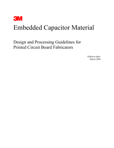 Embedded Capacitance Fabrication Process Guide