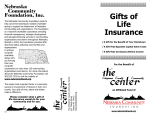 Gifts of Life Insurance - Cheyenne County Community Center