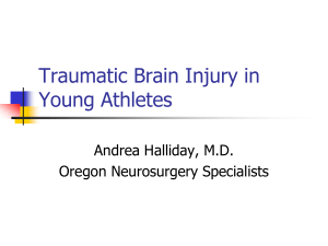 Traumatic Brain Injury in Young Athletes
