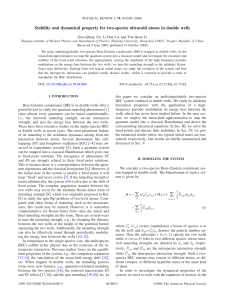 Stability and dynamical property for two