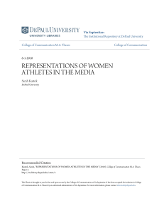representations of women athletes in the media