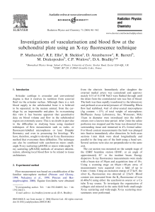 Investigations of vascularisation and blood flow at the