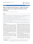 Blunt cerebrovascular injury in rugby and other contact sports: case