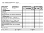 UCHC Competency Checklist: ORIENTATION