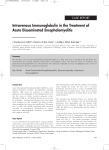 Intravenous Immunoglobulin in the Treatment of Acute Disseminated