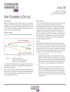 Aging Performance in Crystals - Connor