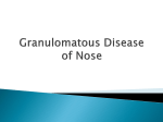 Granulomatous diseases of nose