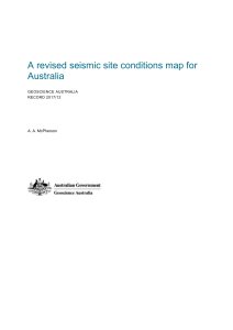 A revised seismic site conditions map for Australia