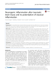 Neurogenic inflammation after traumatic brain injury and its