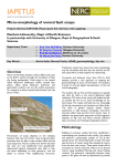 Micro-morphology of normal fault scarps