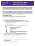 Employer Group Plan Submission Checklist