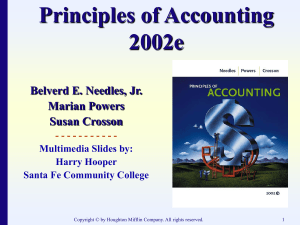 Chapter 1 Uses of Accounting Information and the Basic Financial