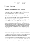 Morgan Stanley Reports Fourth Quarter and Full Year Results