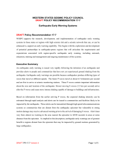 WESTERN STATES SEISMIC POLICY COUNCIL