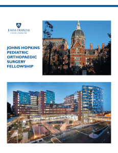 johns hopkins pediatric orthopaedic surgery fellowship