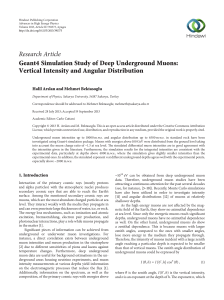 Geant4 Simulation Study of Deep Underground Muons: Vertical